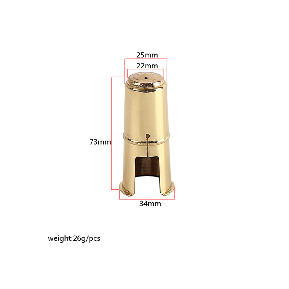 Tenor/Alto/B Soprano – casquette de Saxophone, capuchon de protection en métal, chapeau en laiton, capuchon de protection en cuivre, accessoires pour instruments de Saxophone: Gold Alto