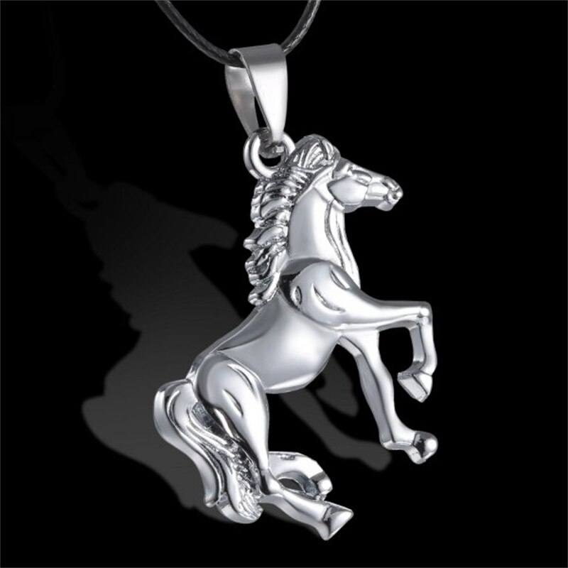 Rinhoo Mannen Punk Dragon Flame Titanium Rvs Cool Lederen Ketting Hanger Ketting Mannen Charme Ketting Sieraden: 8