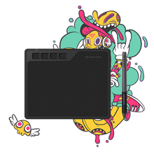 GAOMON S620 6.5 x 4 Inches Art Graphics Tablet for Digital Drawing &amp; OSU &amp; Online Teaching with 8192 Passive Pen 4 Express Keys