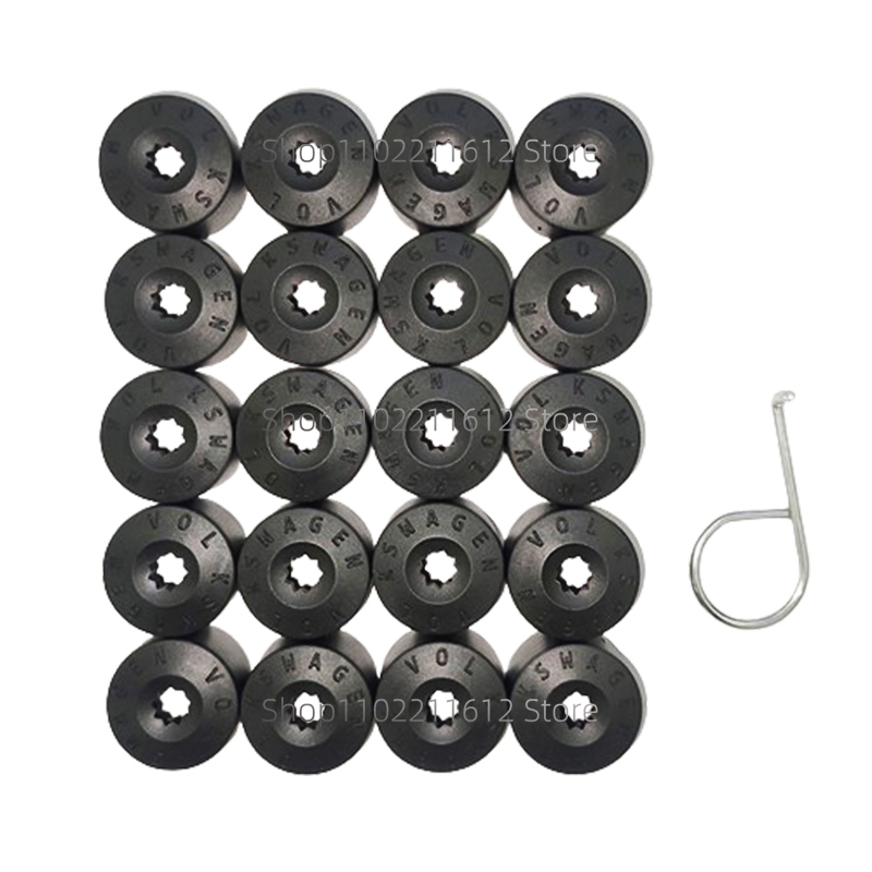 Couvercle de boulon d'écrou de roue de voiture, pour VW Scirocco Tiguan Golf MK7 GTI Passat B5 Skoda Hub jantes vis bouchons goujons décoration
