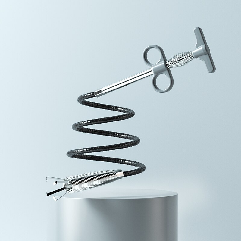 Débloqueur de tuyau d&#39;égout serpent ressort outil de dragage, cuisine salle de bains nettoyage des égouts accessoires de cuisine 90cm 160cm outils de toilette