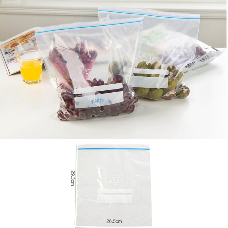48PCS Reusable Fresh Zipper Bag Freezing Heating Food Saran Wrap Storage Bag Versatile Vacuum Sealed Bag Kitchen Accessories
