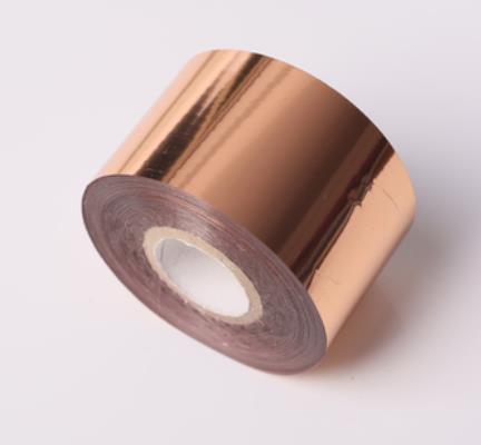 3CM 120Meter/Rollen Gold Silber Heißer Folie Stanzen Papier Handwerk Papier 12 farben Branding eisen heißer Wärme presse maschine: Rose Gold