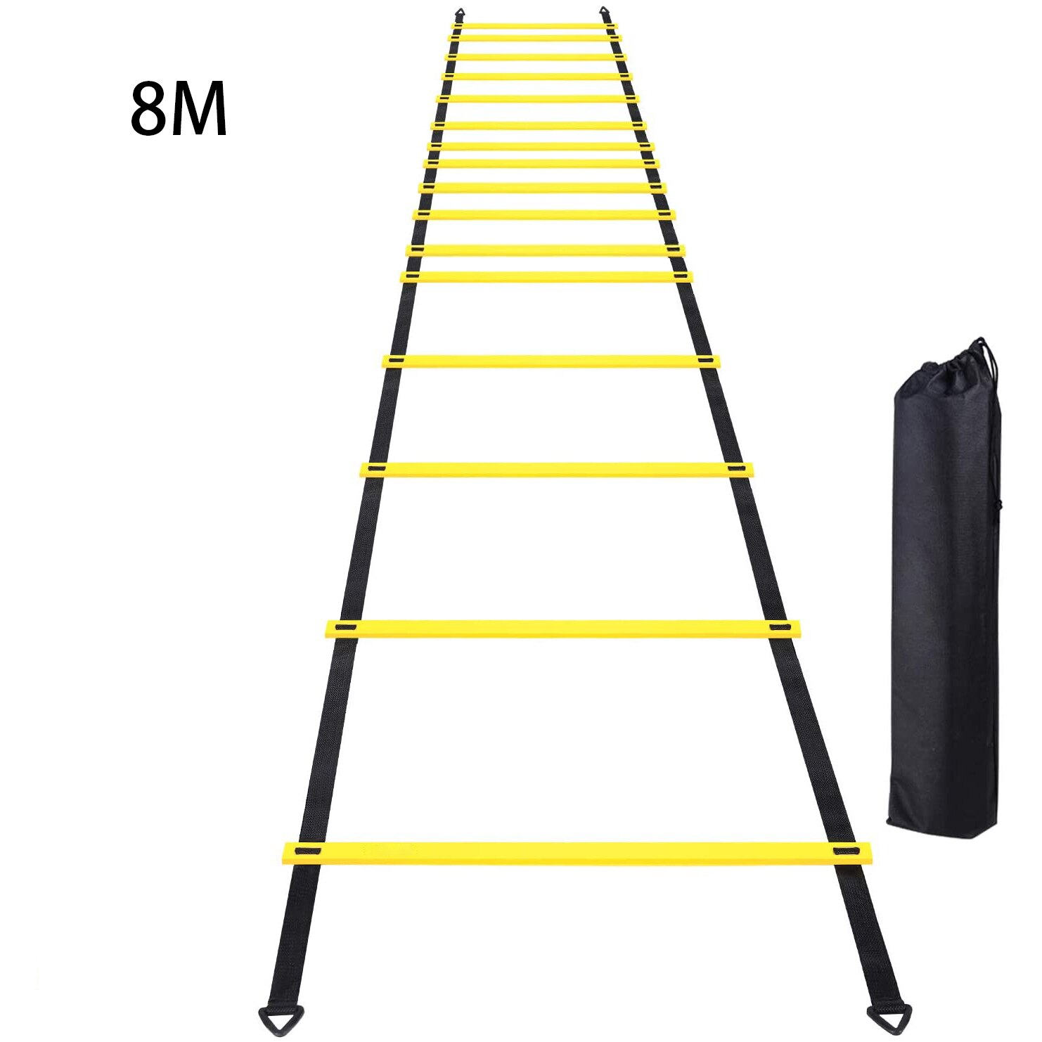 Flessibilità scaletta agilità cinturino in nylon scaletta da salto velocità allenamento fitness scala scala allenamento calcio scala energetica: 8M 16Rung