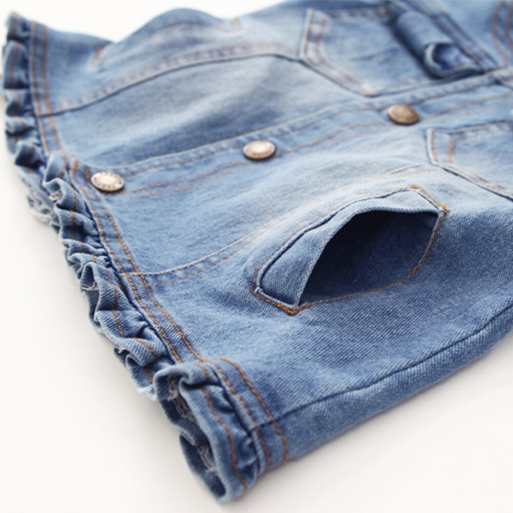 Mudkingdom Little Girls Denim Jeans Denim gilet senza maniche capispalla moda primavera autunno top abiti da ragazza giacche per bambini