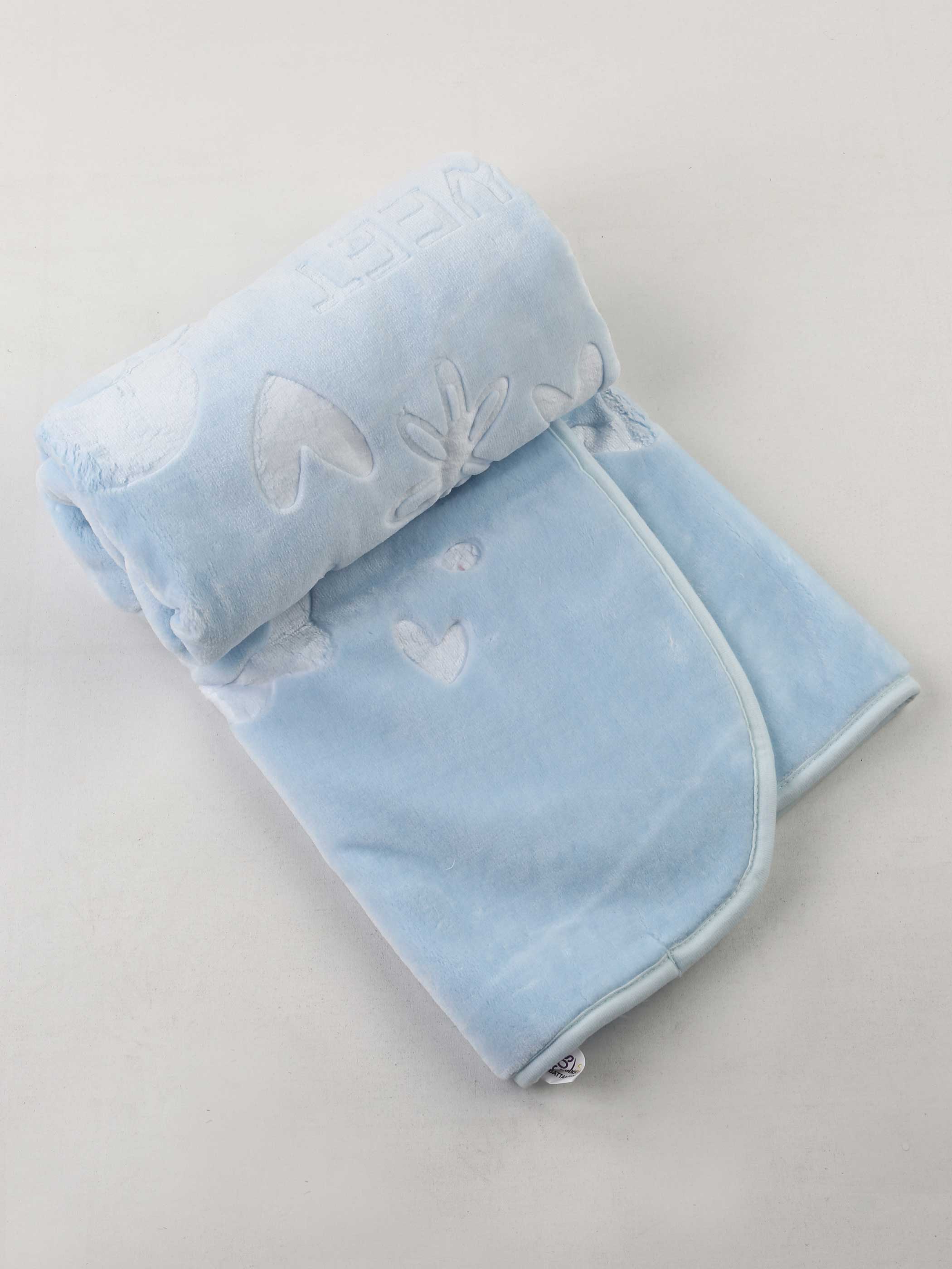 Baby Meisje Jongen Oppervlak Warm Beschermd Zachte Deken Baby Wrap Deken Katoen 120X100Cm Opluchting Mooie Pluche Warm comfortabele: Blue A
