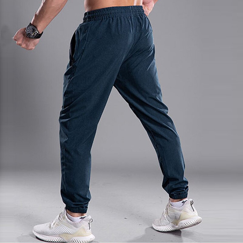 Men Jogging Pants GYM Training Pants Sportswear Sports Pants Men's Running Swearing Jogging Sport Pants With Zipper Pockets 2