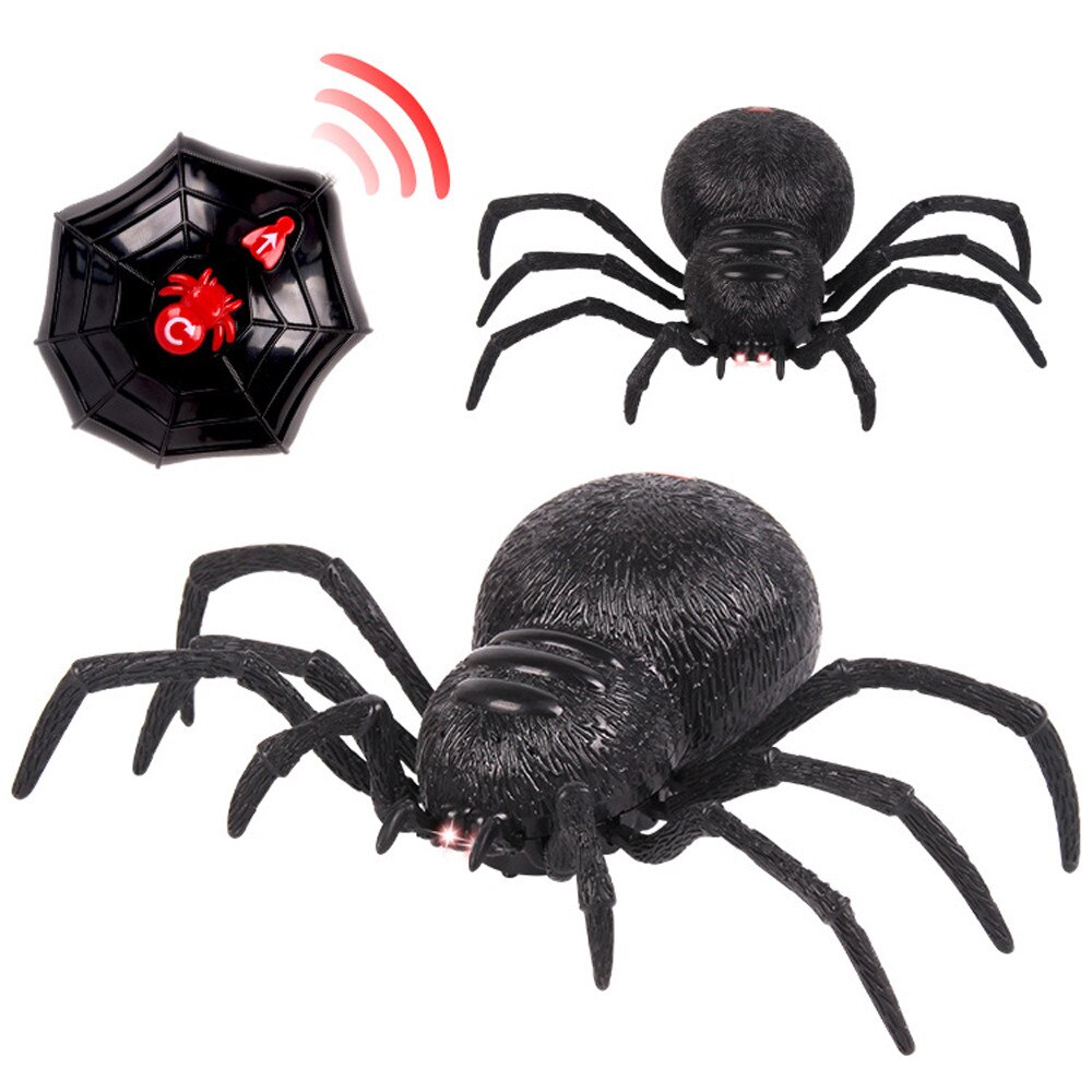 Remote Control Spider Scary Wolf Spider Robot Realistic Novelty Prank Toys Kids Funny Prank Trick Practical Joke