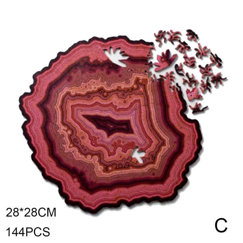Houten Puzzel Regenboog Aarde Universe Vorm Puzzel Oneindige Lus Specifieke Diy Gboard Game Kids Volwassen Uitdagende Speelgoed: C