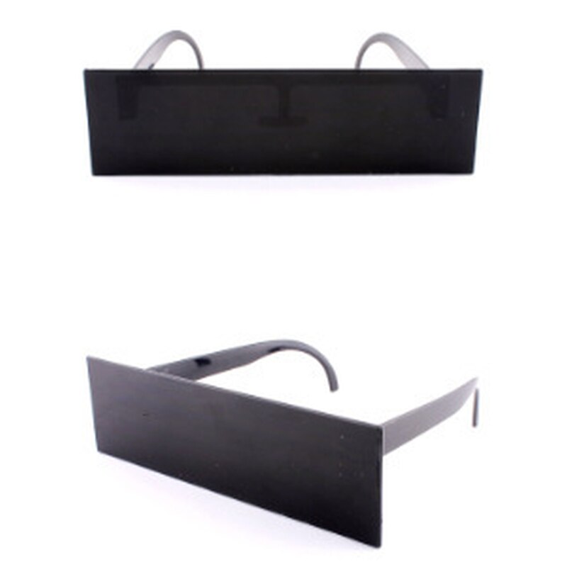 Lunettes de soleil à balayage futuriste pour hommes et femmes, noires, à dessus plat, rectangulaires, de fête, bal, grande monture, unisexe