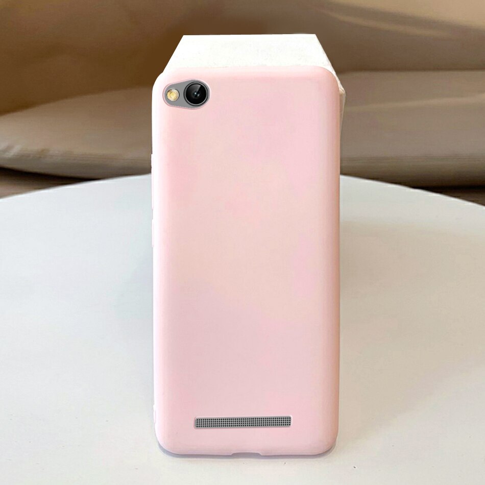 Per Xiaomi Redmi 4A Caso Molle Della Copertura Del Telefono Del Silicone Per Il Caso di Xiaomi Redmi 4A a4 4 UNA Copertura Posteriore Coque fonda Redmi4a Redmi 4A Custodie: Light Pink