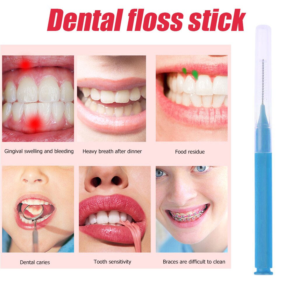 Interdental Brushes Dental Floss Teeth Brush Cleaning Toothpick Push-pull Interdental Brush Orthodontic Dental Cleaning