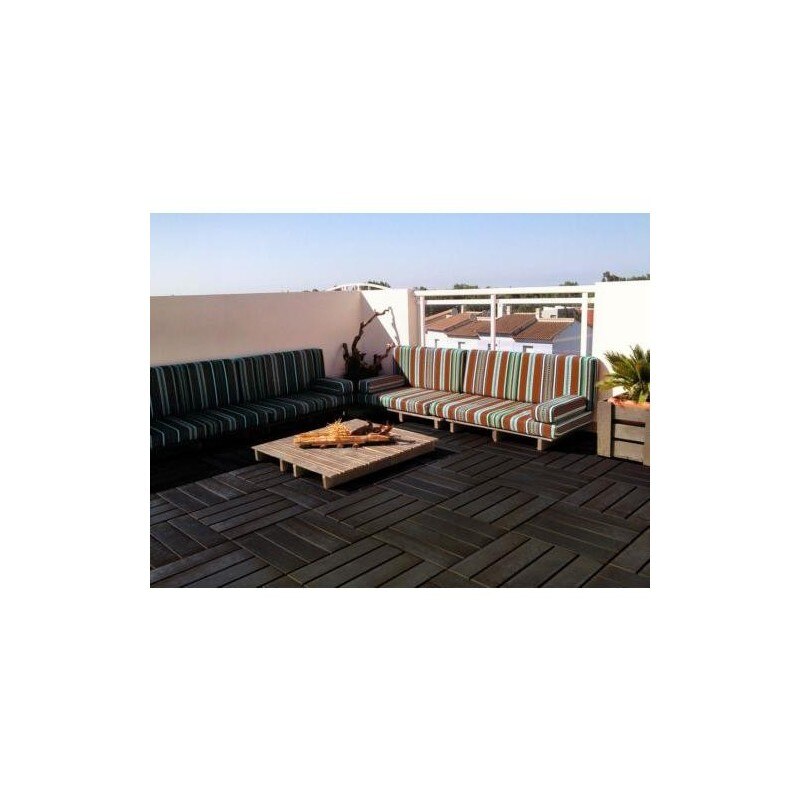 LOSETA POLIPROPILENO 40X40 MARRON TERRANITE (PACK-6)2013500