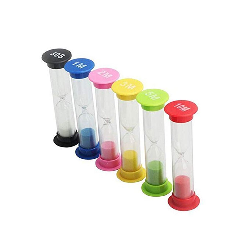 Mini Sanduhr 30 Sekunden 1 2 3 5 10 Minuten Timer freundlicher Spielzeug 4Stck/6Stck Schreibtisch dekoration Sanduhr