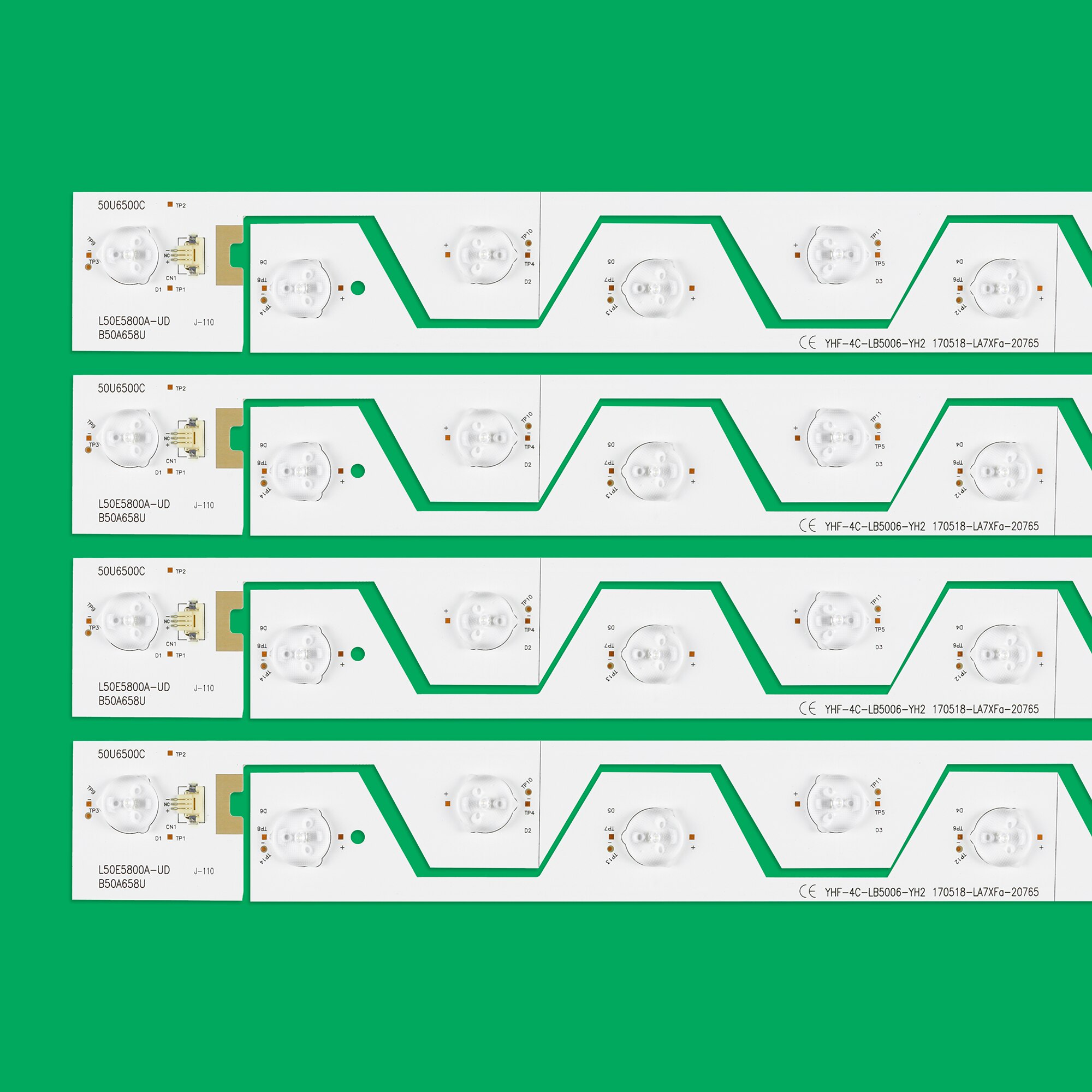LED Backlight strip 6 lamp For THOMSON U50S6806S 50UA6406 50UD6306 50U65CMC LVU500NDEL LB5005 for JVC LT-50HW77U 50HR330M05A5