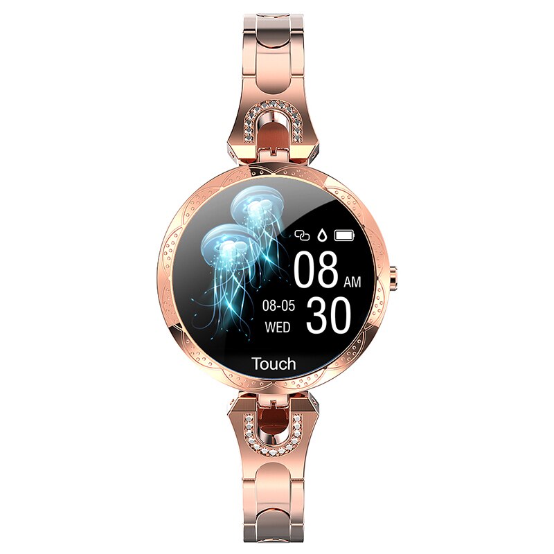 Ipbzhe Geschäft Clever Uhr Frauen EKG Blut Sauerstoff Reloj Inteligente Smartwatch Android Clever Uhr Für Huawei Xiaomi Telefon: Gold