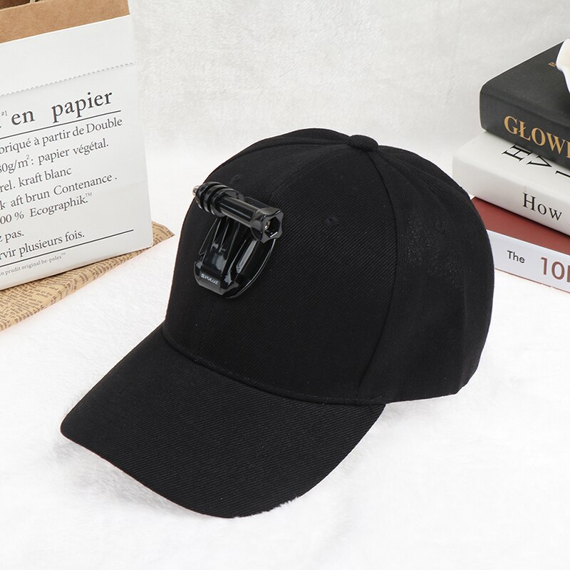 Chapeau de caméra de sport casquette réglable avec vis et socle de Stent J pour GoPro Hero 6/5: Black