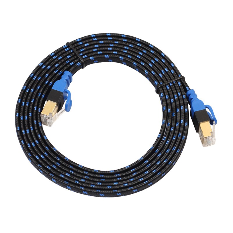 Ethernet Cable RJ45 CAT 7 CAT7 Ethernet Internet LAN Patch Network Flat Cables Cord For Router Switc 0.5m/1m/2m/5m/10m/15m/20m