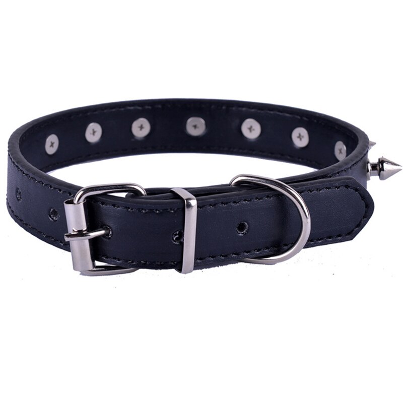 Spiked Studded Gewatteerde Halsband PU Leer Puppy Halsbanden Verstelbare Pitbull hond Neck Strap pet kraag Voor Kleine Middelgrote Honden