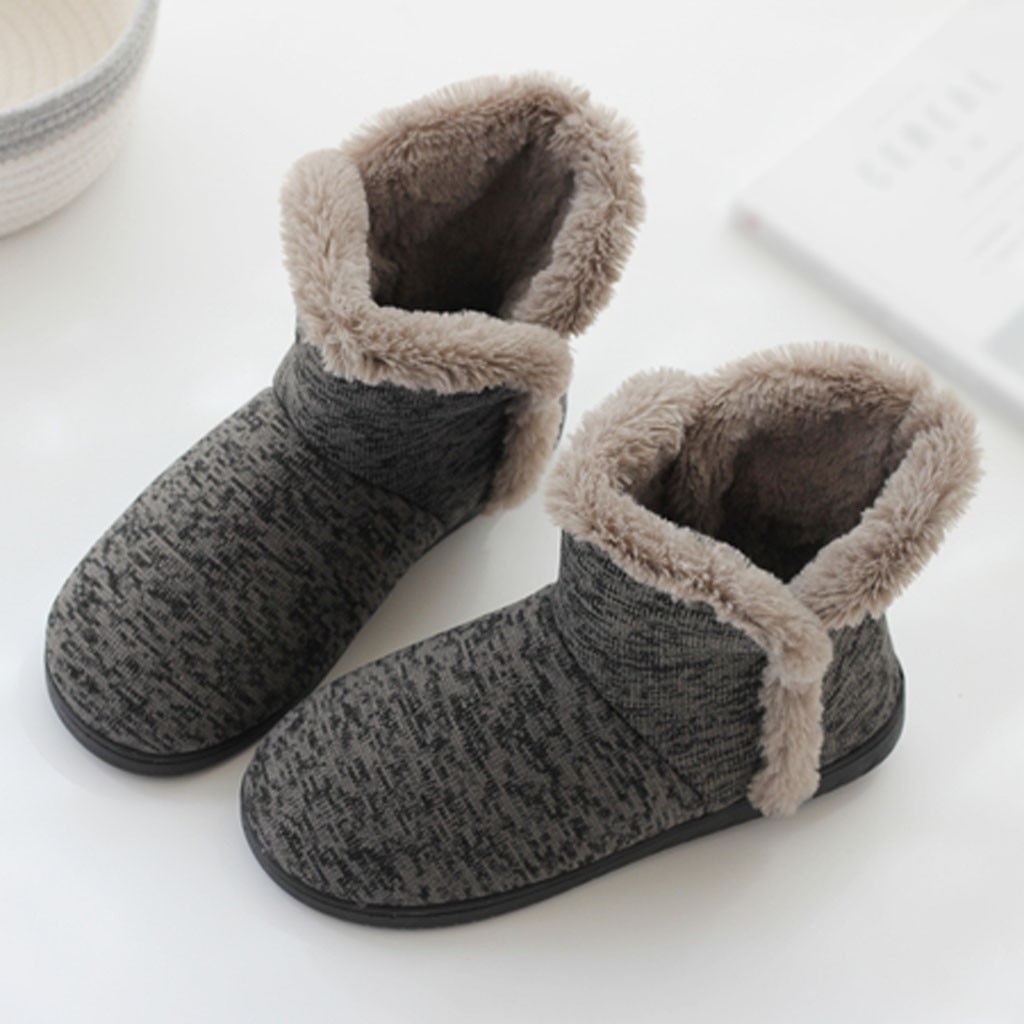 Winter warm Models Home slipper men shoes Soft Warm Winter Home Boots Thick Cotton Shoes Large Size Non-Slip slipper