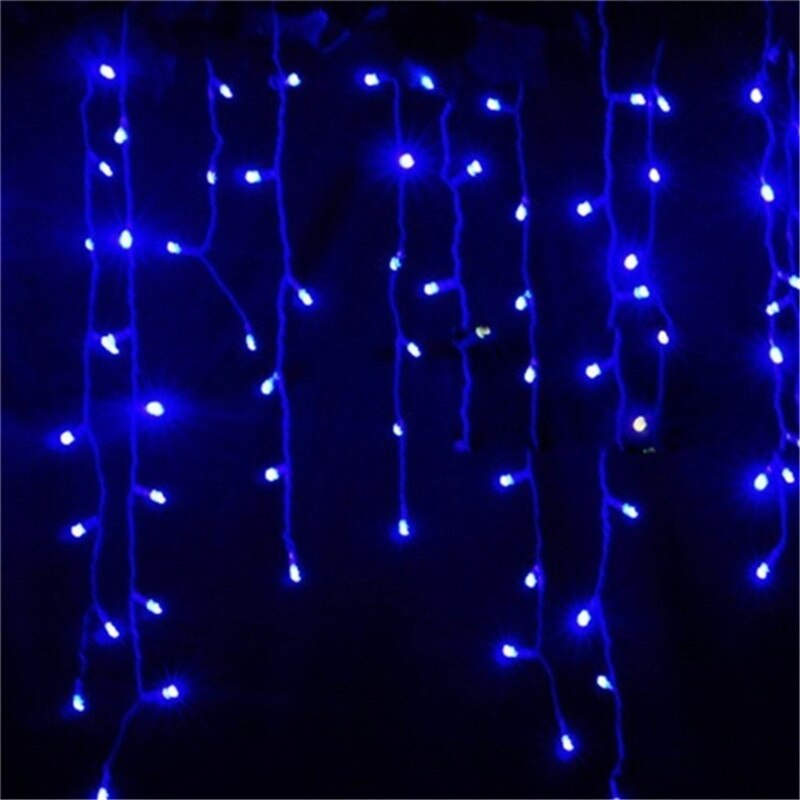 Outdoor Straße Girlande 5/8/12M Wasserdichte Connecter Eiszapfen Lichter Dekore für Hof Traufe Dach Korridor Veranda pavillon UK EU Stecker in: Blue / 12M 360LEDs