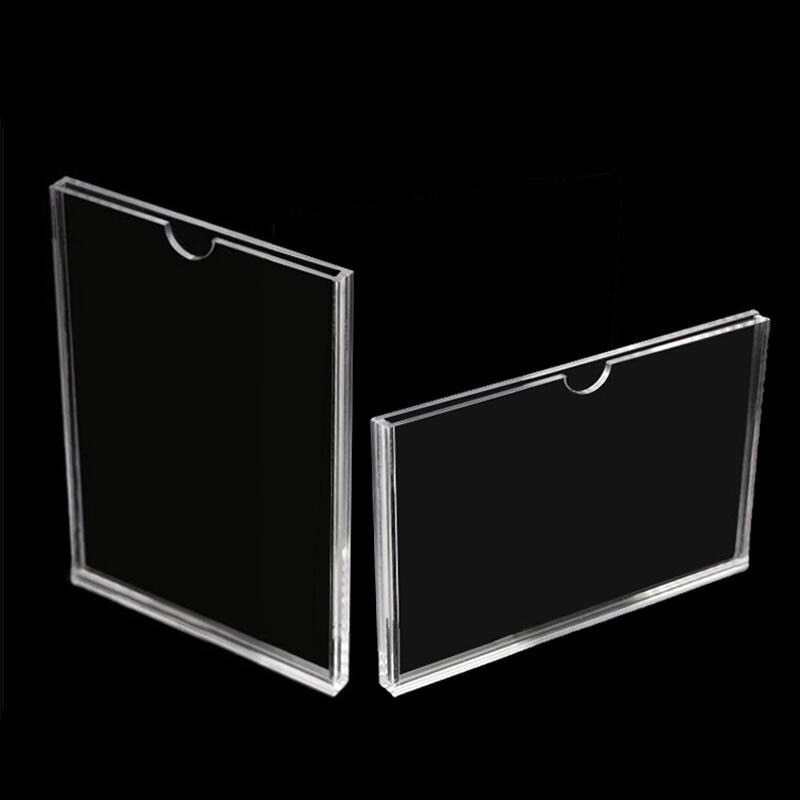 6 Sizes Clear Photo Frame Acrylic Frame Display Card Postcard Holder Rectangle Picture Frame DIY Artistic Photo Poster Frames