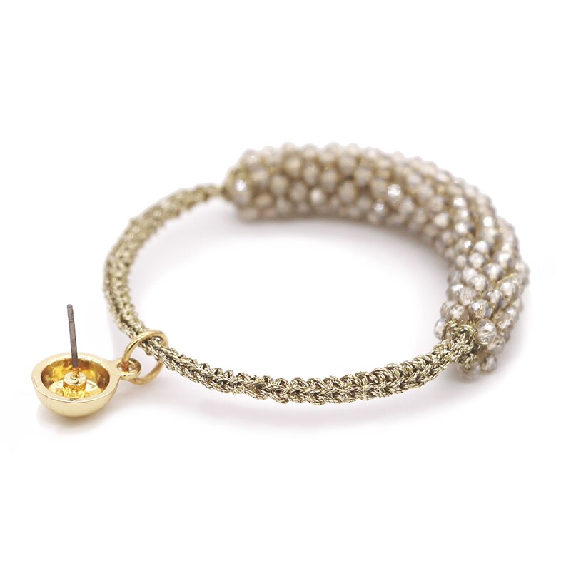 Inkdew Grote Ronde Sieraden Oorbellen Voor Vrouwen Kraal Handgemaakte Crystal Oorbel Grote Oorbellen Lange Oorbellen Bohemen Boho