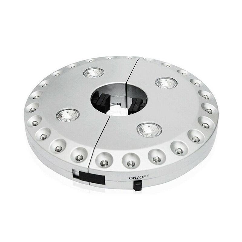 100LM 24 4LED Outdoor Wireless Patio Umbrella Pole Light Garden Portable Camping Tent Lamp Emergency Light: White