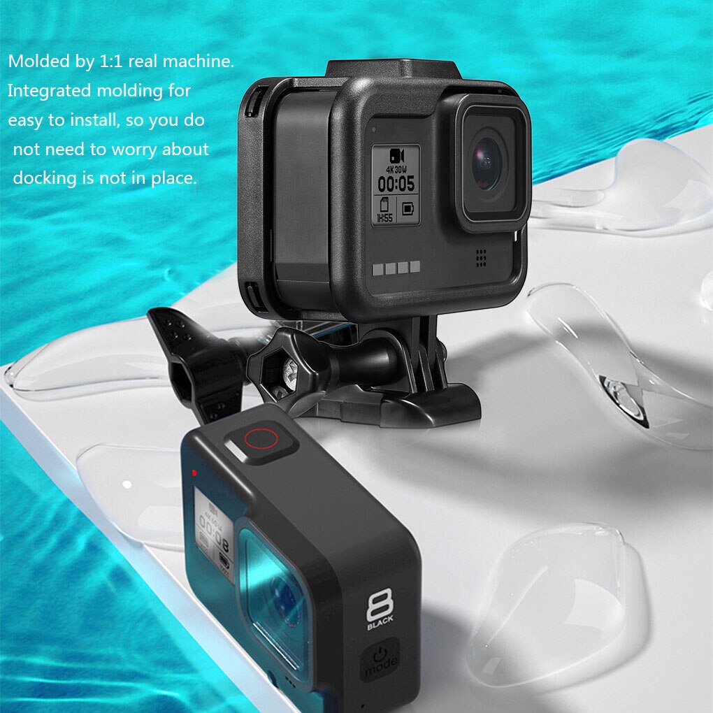 Action Camera Frame Case Border Protective Cover Housing Mount Base Replacement for Hero 8