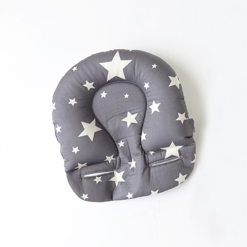 Baby baby barnevogn klapvogn bilsæde pude puder babyer hoved hals beskyttelse puder krop støtte pad mat positioner: Stjerne grå