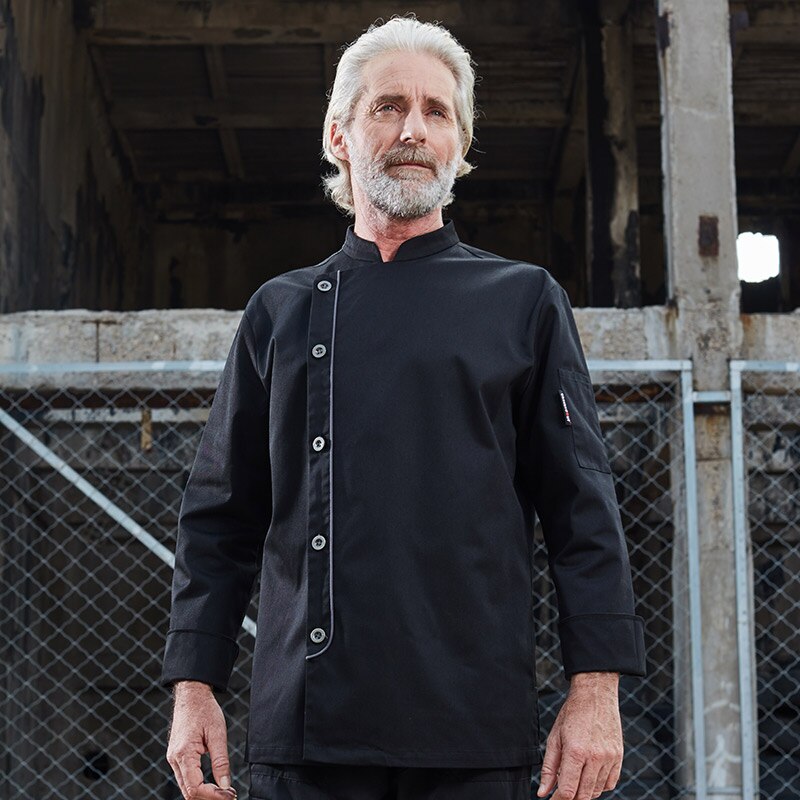 spring and autumn food service washable cook clothes comfortable restaurant kitchen long sleeve French chef uniform