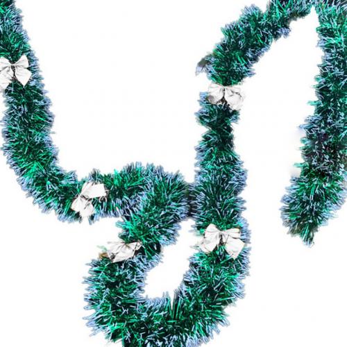 Gratis shippimh 200cm julesløjfer bolde guirlande træ ornament mall bar fest forsyninger: Bowknotgreenslivery
