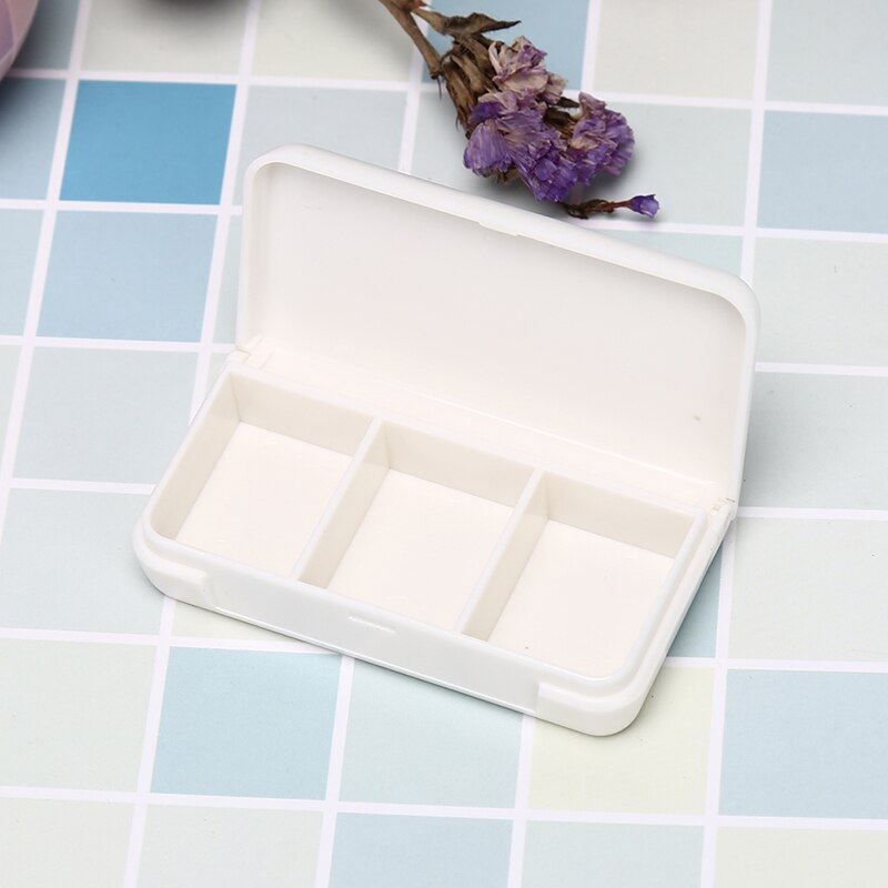3 Grids Container Tablet Sorter Box Mini Leuke Geneeskunde 7 Dag Weekly Storage Pil Case Organizer Gezondheidszorg Pil Doos willekeurige
