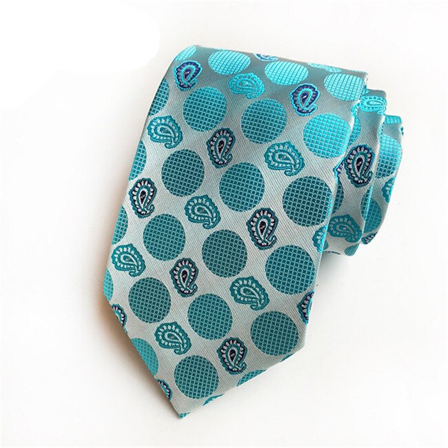 Ties for Men Wedding Business Formal Wear Neckties Polyester Jacquard Ties 8 CM Neckwear Men