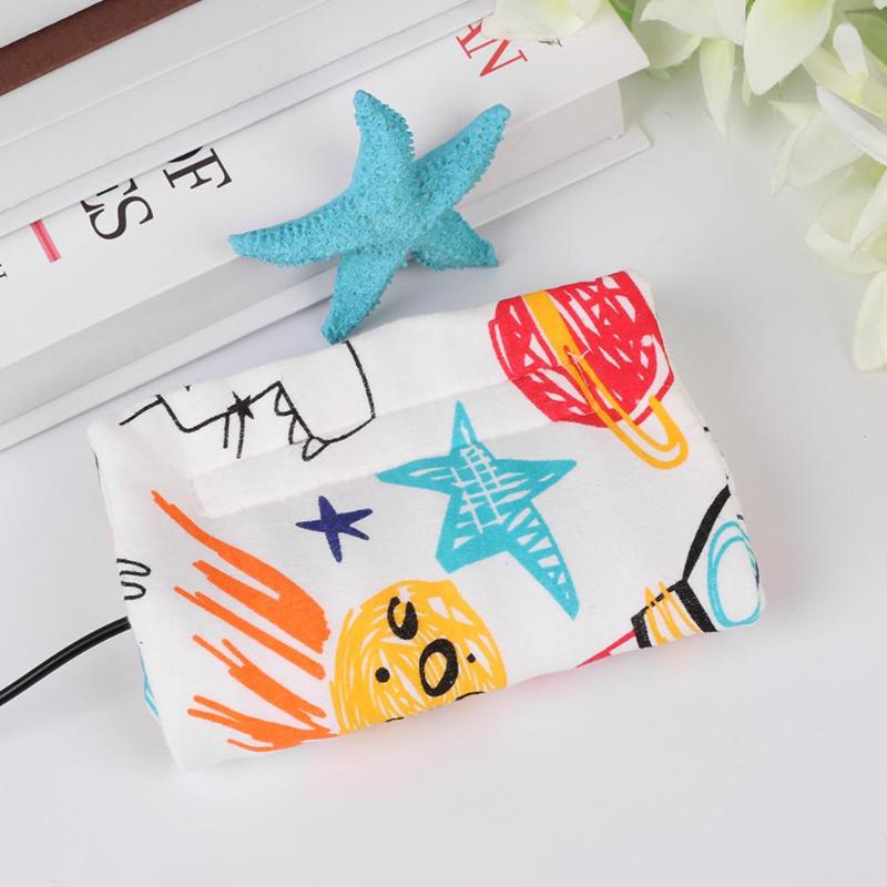 USB Flessenwarmer Draagbare Reizen Cup Heater Outdoor Baby Melk Zuigfles Bag Cover Veiligheid Warm Feeding Leuke Leuke