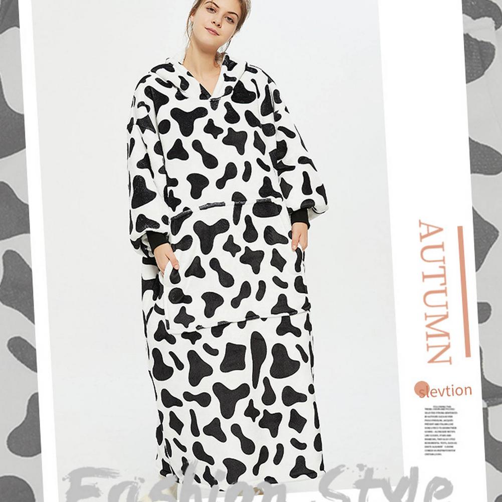 Leniwy kocyk sweter z kapturem sweter damski jesień i zima zimny ciepły piżrano TV koc usługi w domu