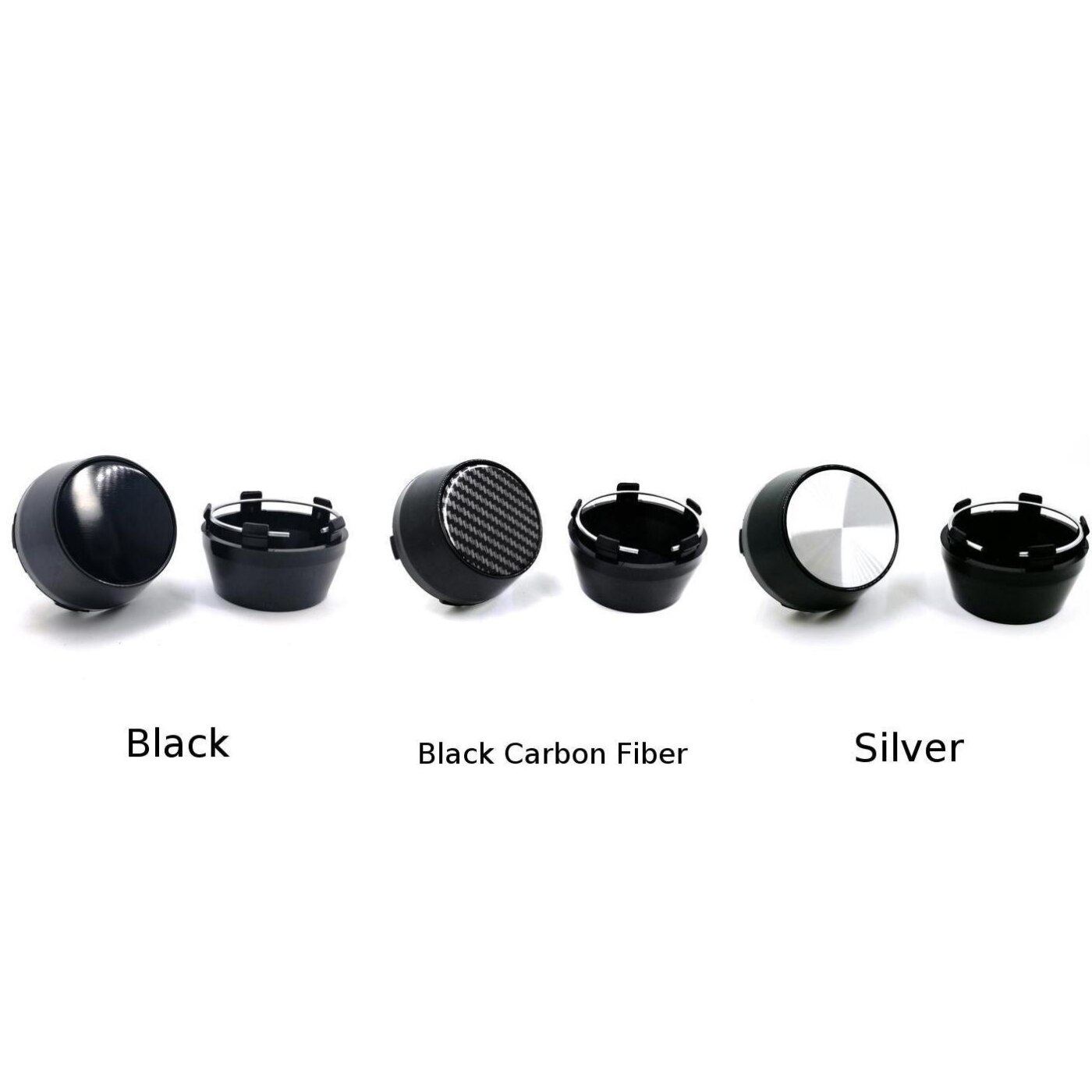 60mm kolfiber hjulnav centrumkapslar set  of 4 för bilfälgar universaldelar