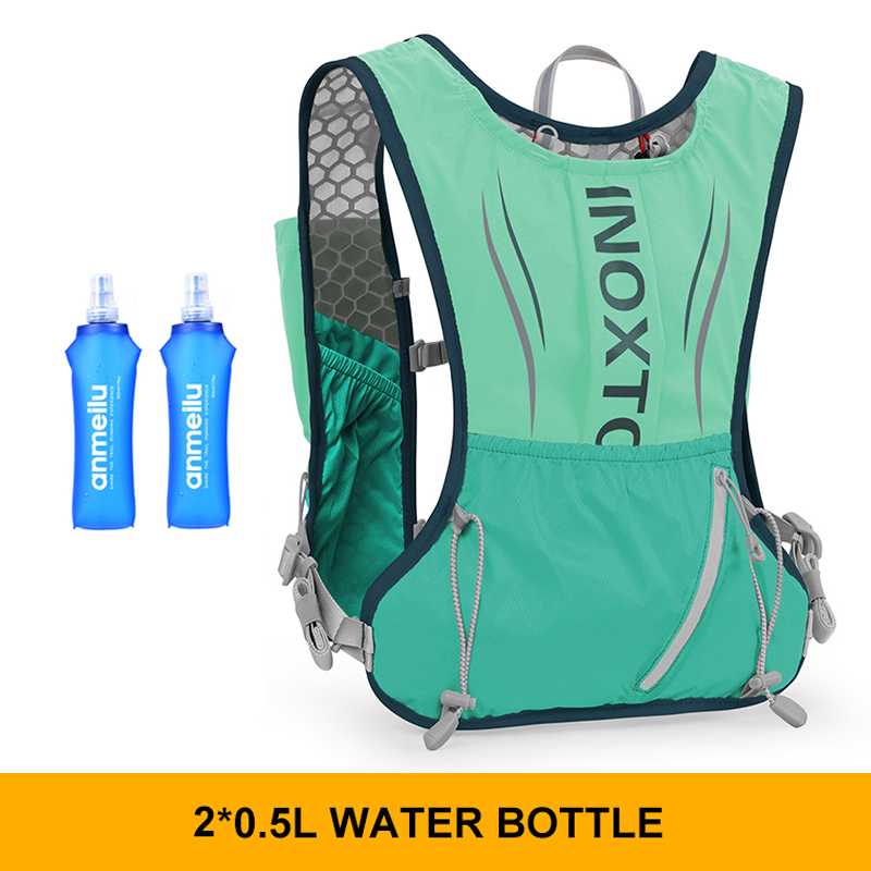 5l Lichtgewicht Hardloop Rugzak Hydratatie Vest Hardlooptas Geschikt Voor Fiets Marathon Wandelen Ultralichte En Draagbare Tas: zilveren kleur
