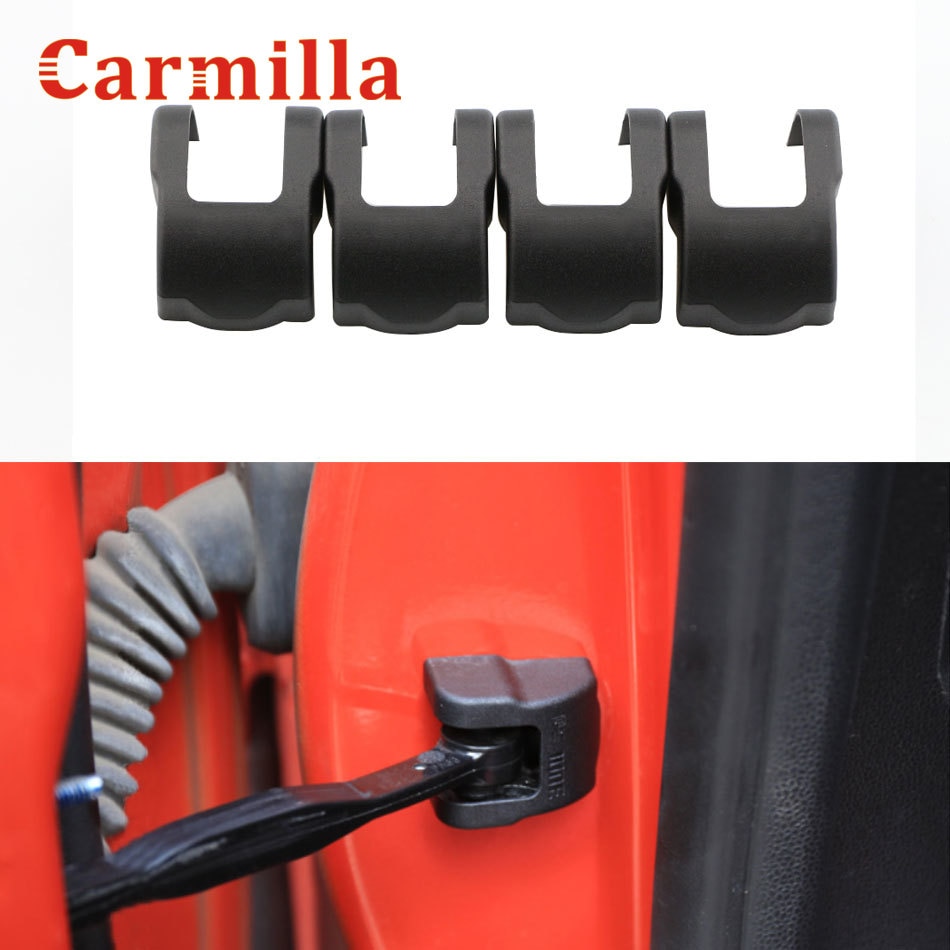 4Pcs ABS Car Door Lock Protection Cover Doors Lock Sticker for Ford Focus 3 Mk3 Fiesta MK7 Ecosport Car Protector