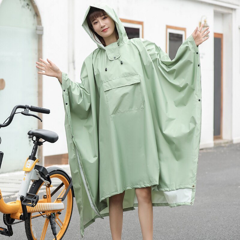 Poncho de lluvia para mujer, chubasquero, chaqueta, Abrigo con capucha para senderismo y ciclismo