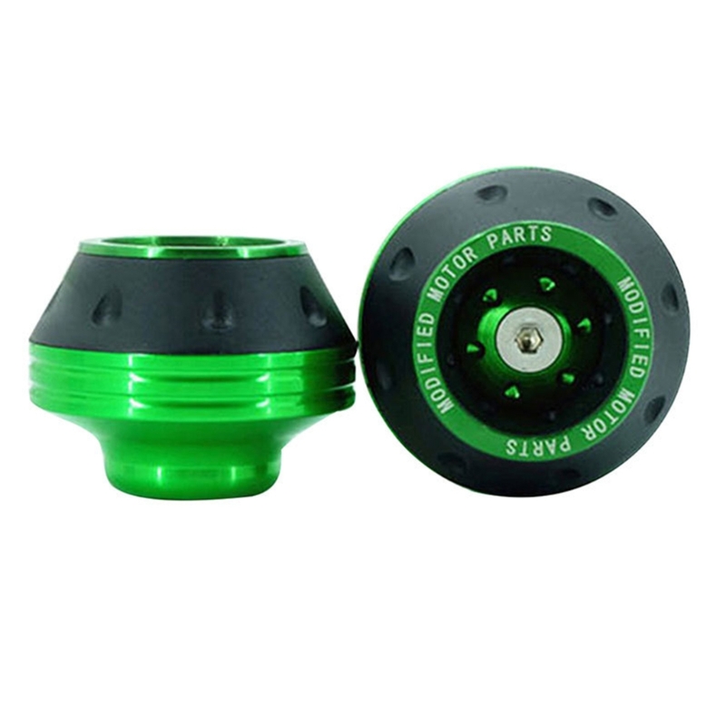 Wheel Crash Protector Motorbike Falling Scooters Wheel Crash Pad: green