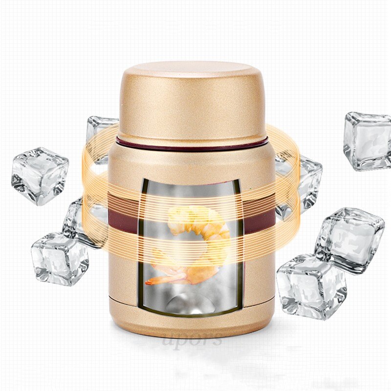 Upors 350 Ml Voedsel Thermos Met Zak 304 Roestvrij Stalen Dubbele Wand Vacuüm Soep Voedsel Thermosfles Lunchbox Voedsel container