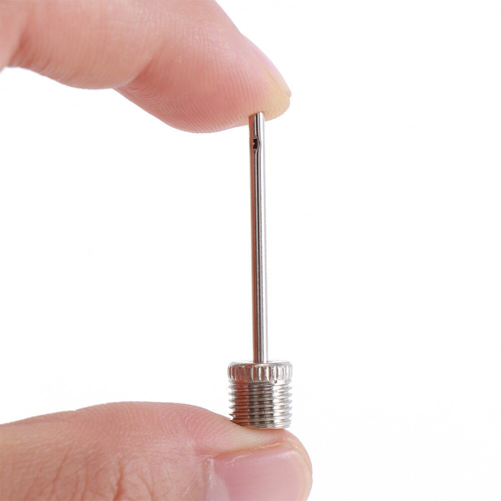 10 st sport boll uppblåsande pump nål för fotboll basket fotboll uppblåsbar luft ventil adapter rostfritt stål pump stift