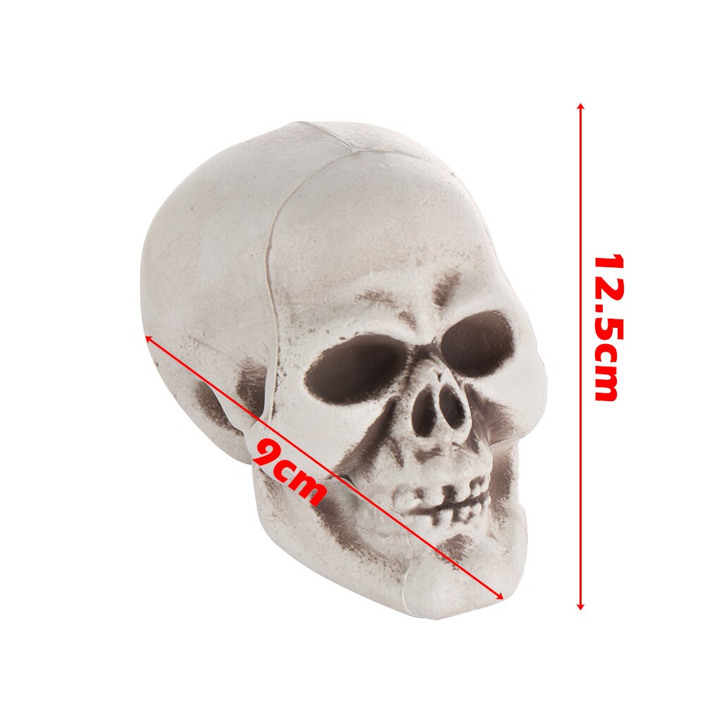 Halloween Props All Size Skeleton Head Skeleton Halloween Style Photo Prop Home Party Decor Game Supplies: 9x10x12.5cm