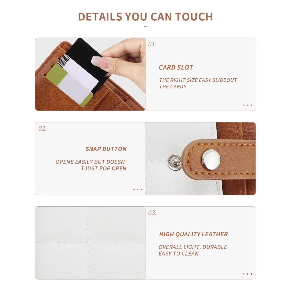 Pochette matelassée de Style coréen décontracté, porte-monnaie étanche, porte-carte de crédit, multi-cartes, sac de voyage en PU