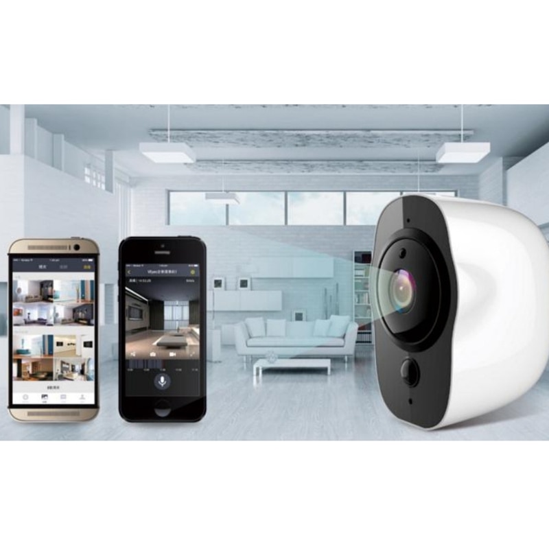 Hem wifi kamera gratis plug-in hd hem batteri kamera lågeffekt utomhus övervakningskamera