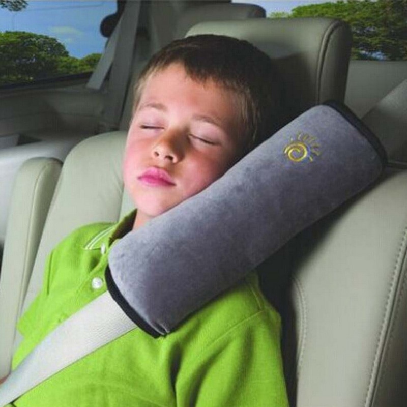 1Pc Soft Autogordel Nekkussen Padding Voor Kinderen Kinderen Pluche Kussen Voertuig Schouderstuk Hoofdsteun Auto Veiligheid bescherming