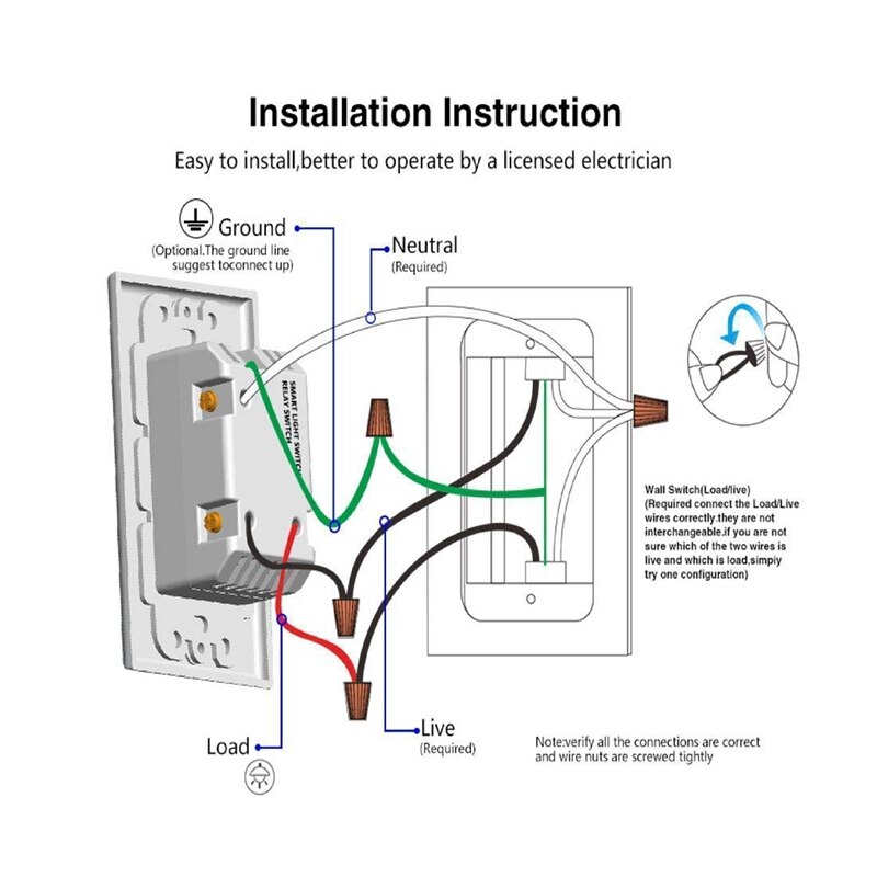 3 Gang WiFi Smart Light Switch for Alexa Google Home Wireless Switch with Remote Control and Timer US Plug
