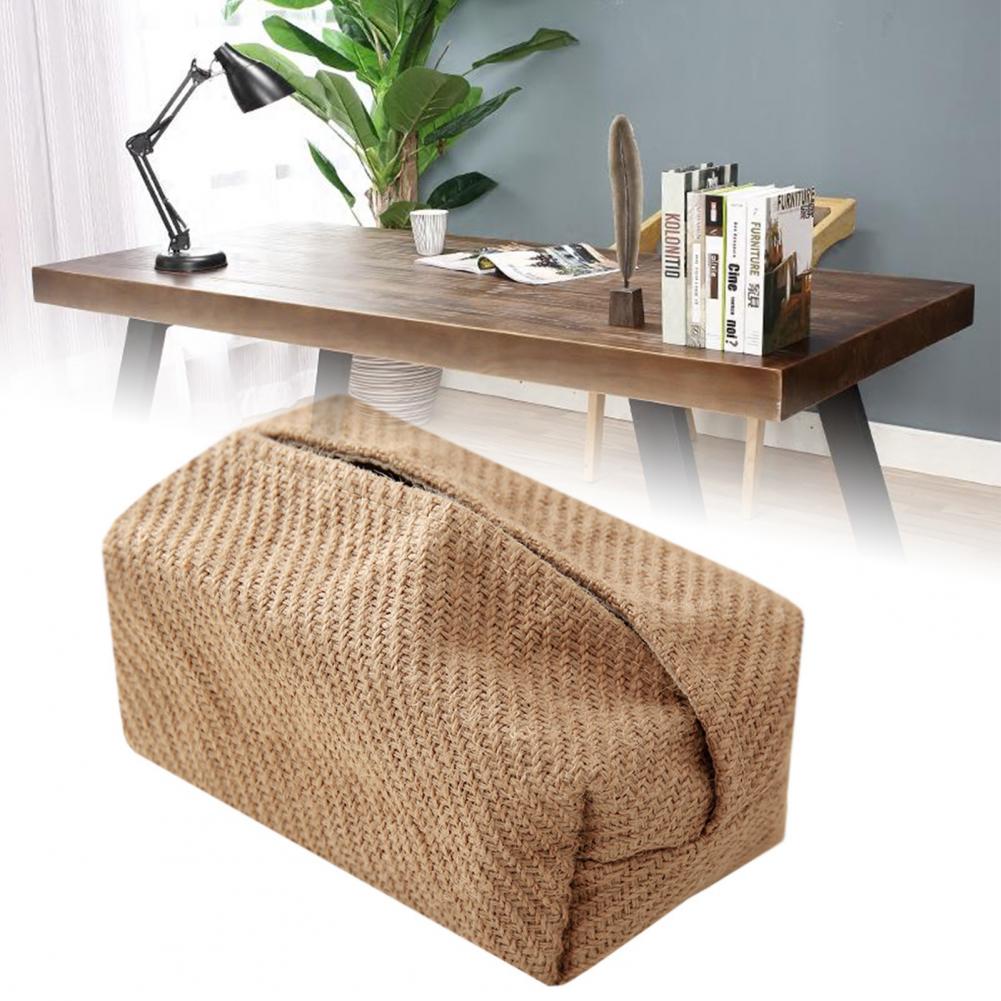 Tissue Case Japanese-Style Decorative Fabric Table Tissue Boxes for Car Tissue Case