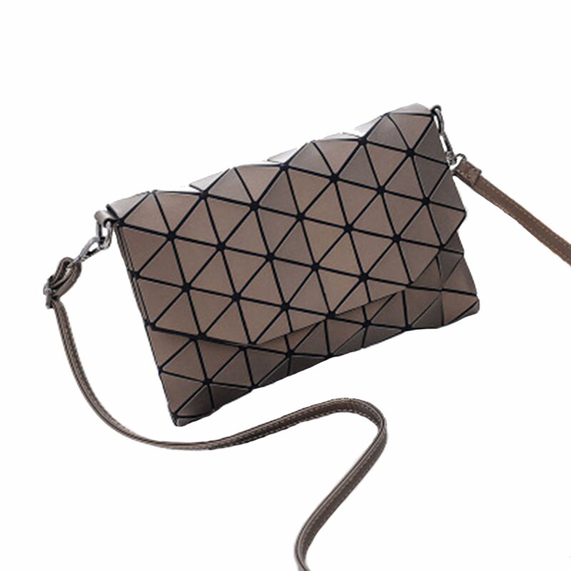 Women Geometric Shoulder Bags Female Evening Bag Lady Daily Clutch Girl Party Crossbody Messenger Bag Bao SS0382: Brown